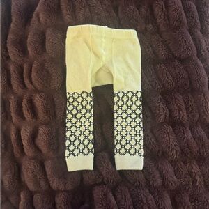 Kate Quinn Cream and Black Baby Leggings
